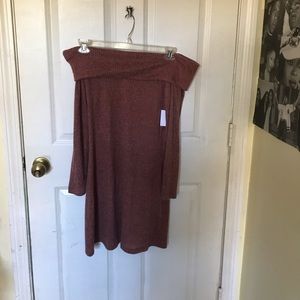 Off the shoulder dress